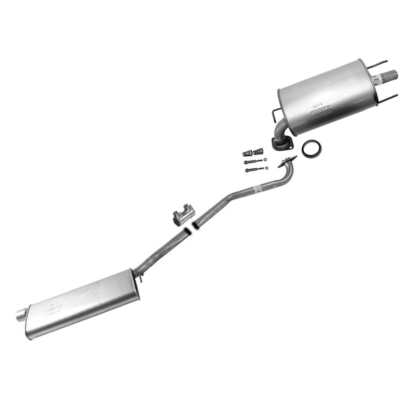 Fits 01-03 Toyota Highlander 3.0L Middle Muffler Rear Muffler Exhaust System