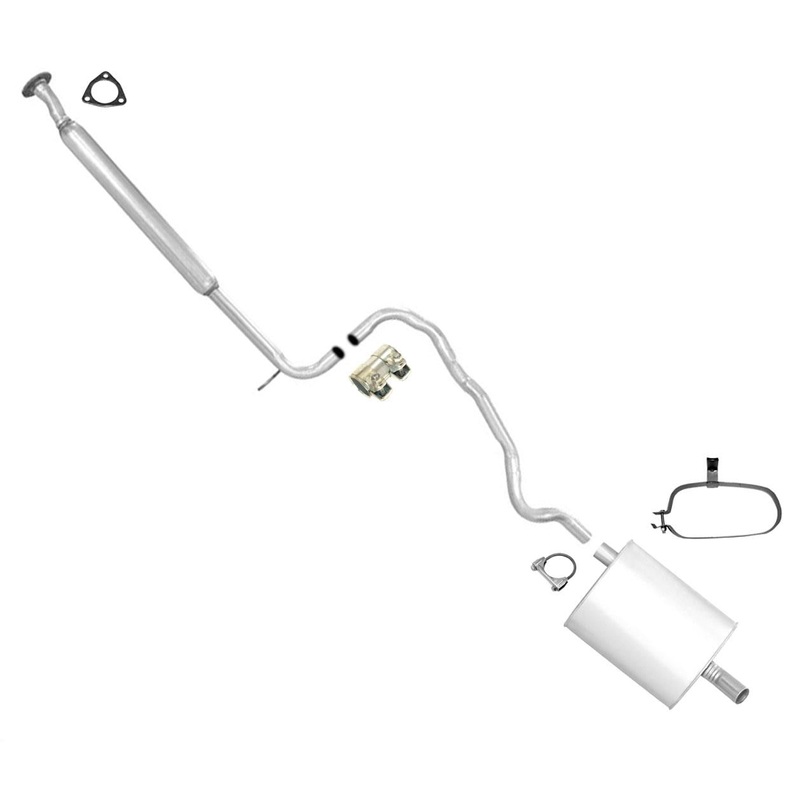 Fits 1993-2002 Saturn 4 Door Sedan 1.9L DOHC Middle Resonator & Muffler Exhaust