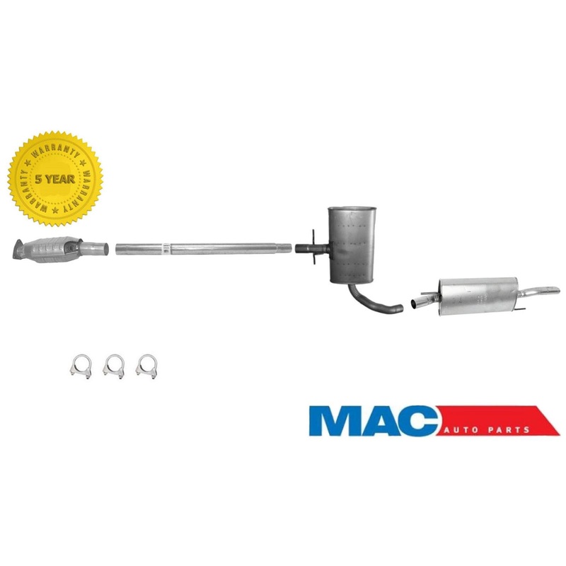 Fits For 1996-1997 Volkswagen Golf 2.0L Converter + Muffler Exhaust System