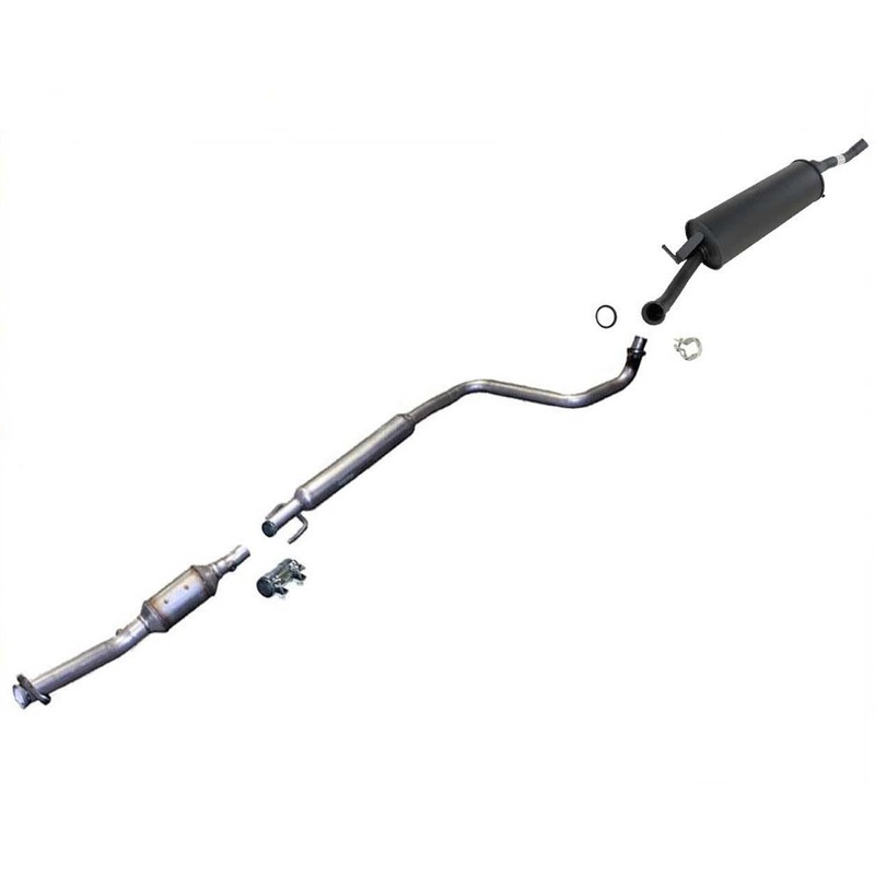 For Toyota Echo 00-05 Catalytic Converter With Rear Muffler Pipe Exhaust New