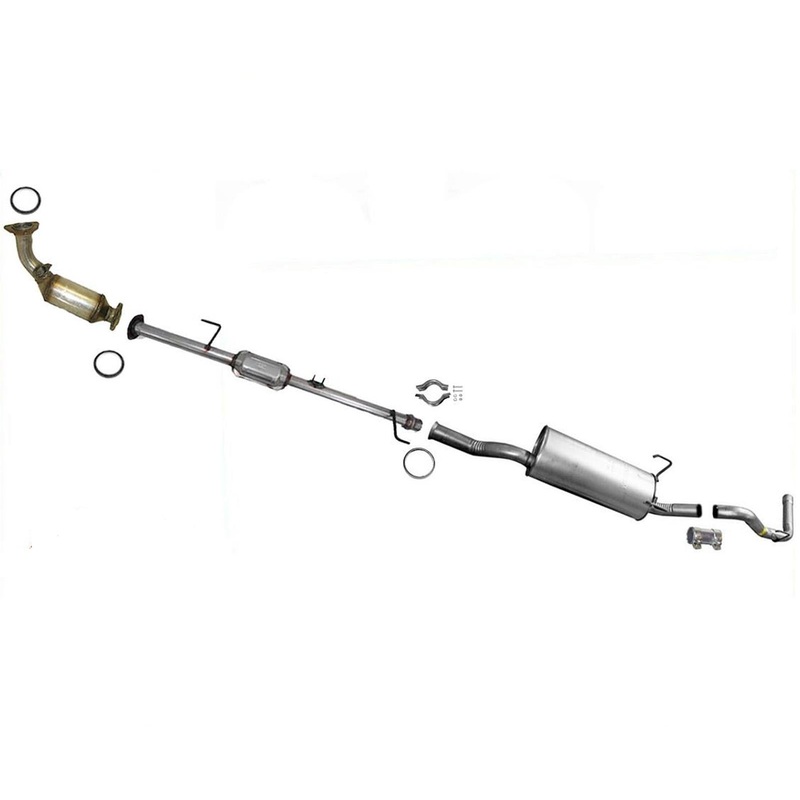 Front & Rear Catalytic Converter Muffler Tail Pipe For 00-04 Toyota Tundra 3.4L