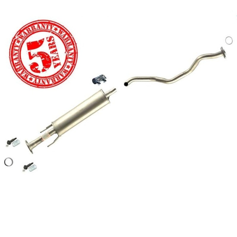 Middle Muffler & Pipe with Gaskets New Fits Nissan Versa Sedan & Hatchback 07-11