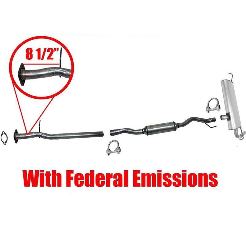 Middle Resonator & Muffler For 08-13 Rogue 2.5L FEDERAL EMISSIONS ONLY