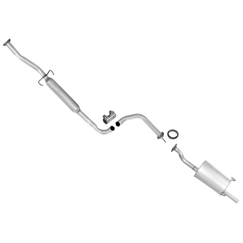 Middle Resonator & Muffler W Gaskets For 94-01 Acura Interga 1.8L 3DR Hatchback