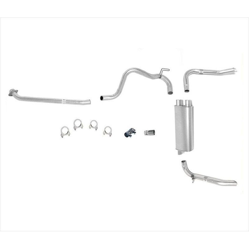 Muffler Exhaust System For 1983-87 Firebird Camaro 5.0L Vin H 4 Barr Carb Engine