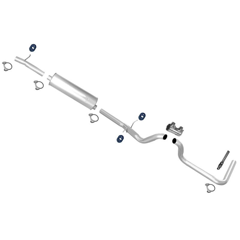 Muffler Pipe Exhaust System for Ford Van E150 250 92-96 4.9L 138 Inch Wheelbase