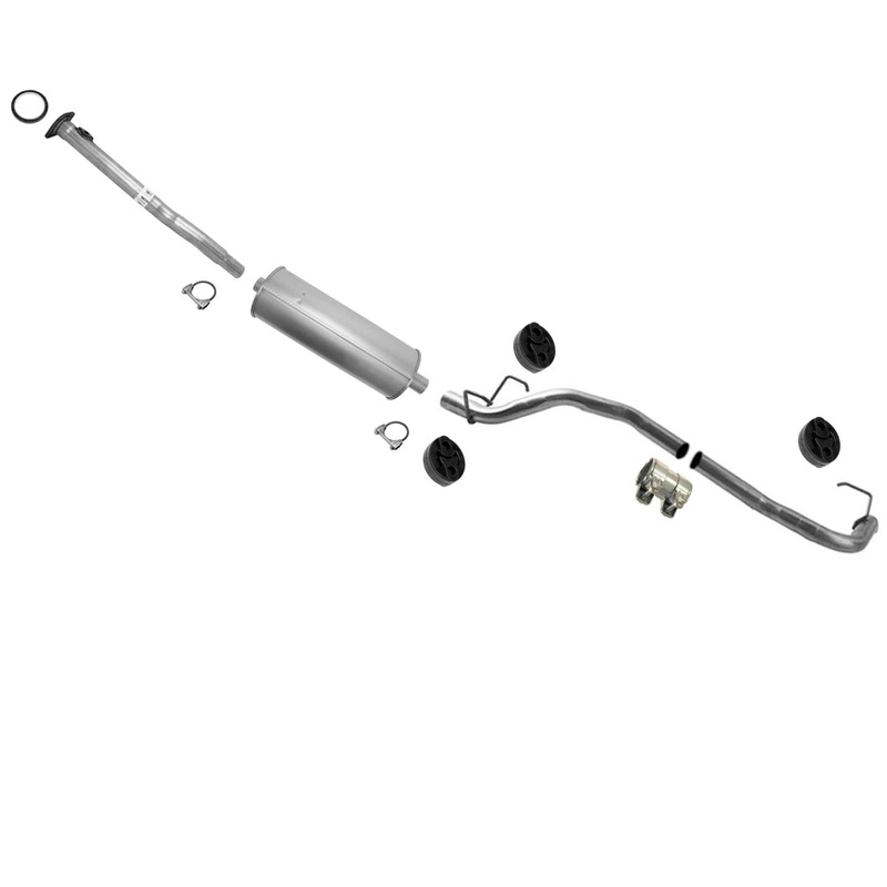 Muffler Tail Pipe Exhaust System for Toyota Tacoma Extended Cab 2.4L 2001-2004