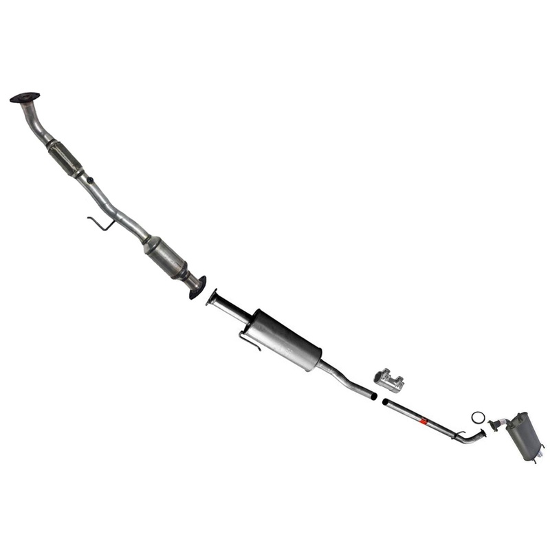 Rear Catalytic Converter Middle Resonator Muffler For 07-09 Camry 2.4L JP Built
