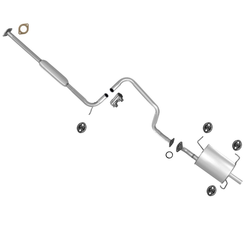 Resoantor &  Muffler Exhaust System For 1998-1999 Nissan Sentra 2.0L