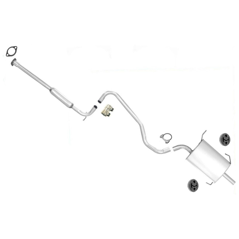 Resonator Muffler Exhaust System Fits 98-00 Altima 2.4L Federal Emissions ONLY