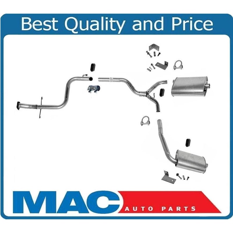 1990-1993 Grand Prix 3.1L Dual Exhaust pipe Muffler System Clamps Hangers 3.1L
