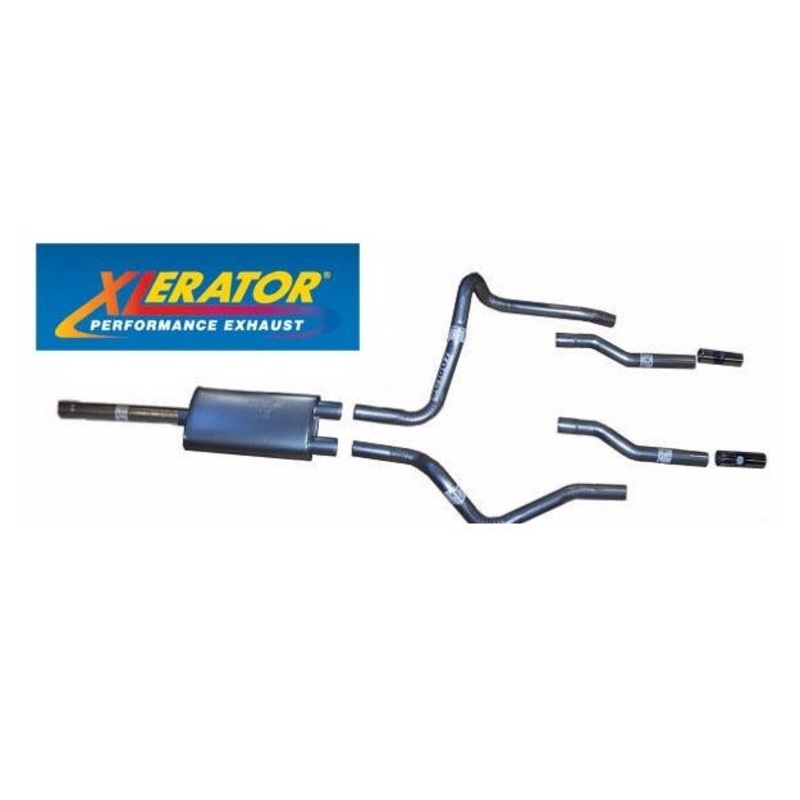 2004-2008 Ford F150 Dual Exhaust with XLERATOR Muffler (Except Heritage Model)