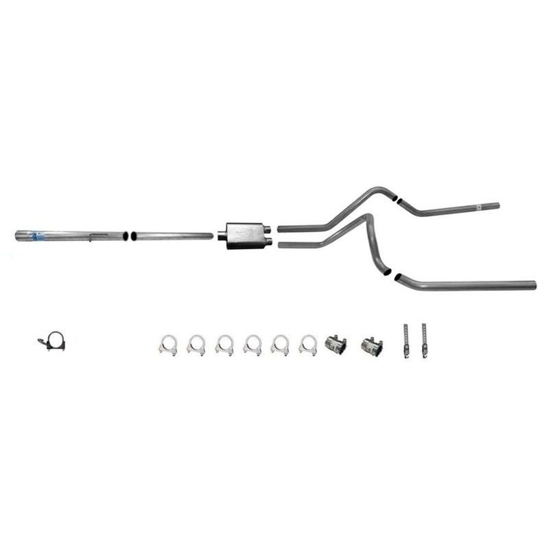 2006-2007 Dodge Ram 1500 Dynomax Muffler Dual Exhaust Pipes With Extension Pipe