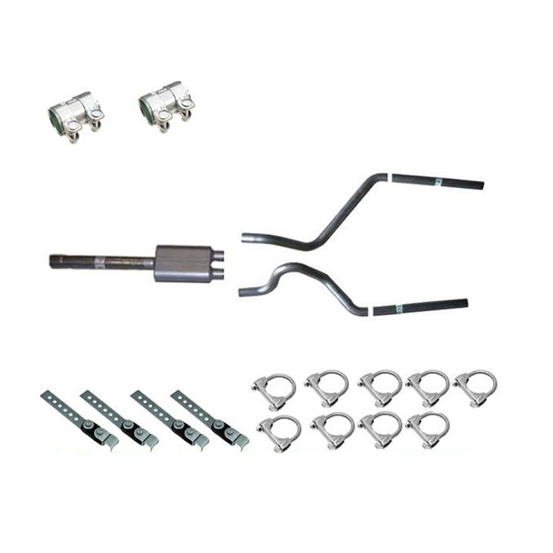 87-99 Dakota Thunder Muffler Dual Exhaust DIG DADDY ALUMINIZED WELDED MUFFLER