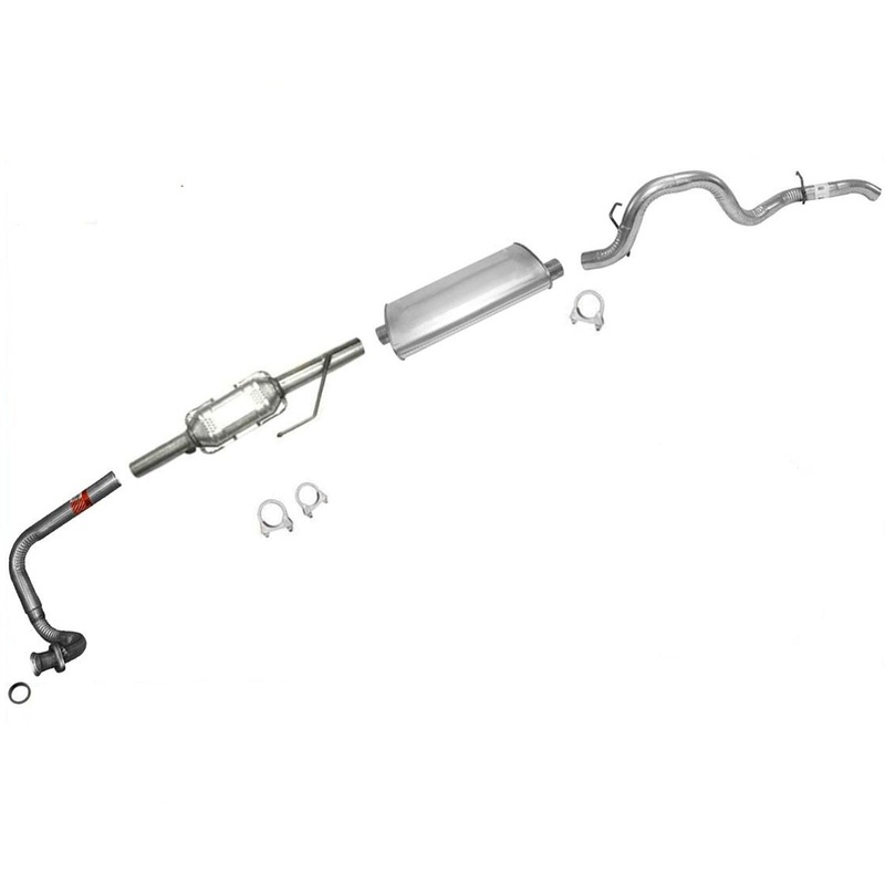 97-99 Wrangler 2.5L Fed Emissions Engine Pipe Muffler Converter Exhaust System