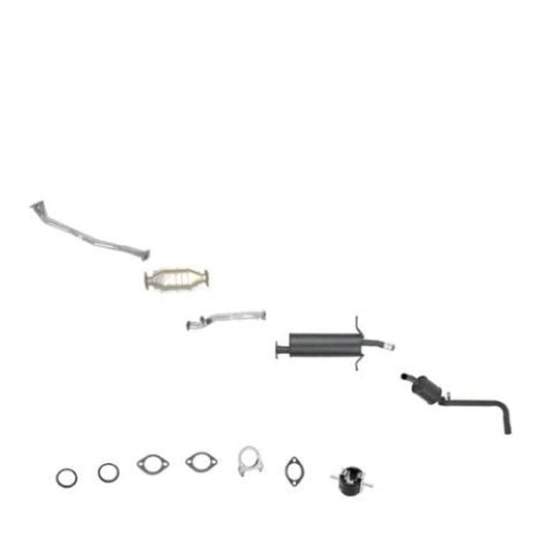 Converter Muffler Exhaust Pipe System For 96-97 Nissan Pick Up 4x4 2.4 116 Wheel