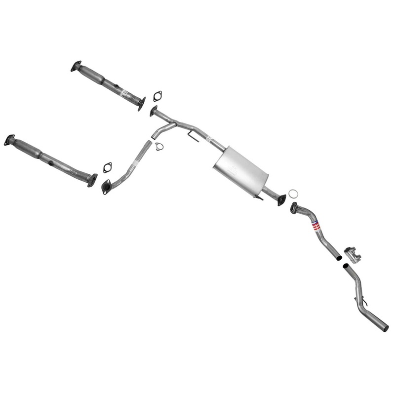 Extension Pipes Muffler Tail Pipe Exhaust System for Nissan Armada 04 2005 2006