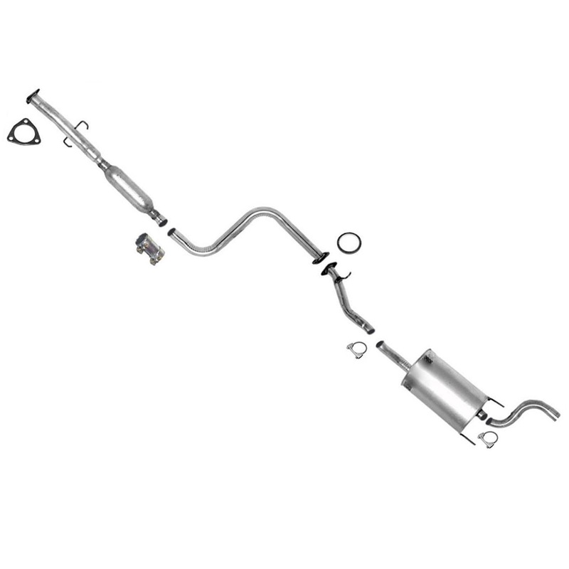 Fits 94-97 Accord DX LX SE 2.2 Middle Resonator & Muffler Exhuast System