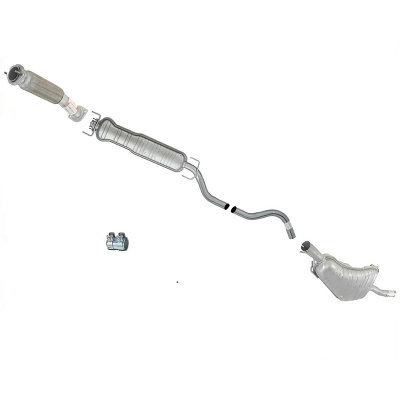 Fits For 1999-2009 Saab 9-5 9 5 2.3L Turbo Flex Pipe Muffler Exhaust System 3Pc