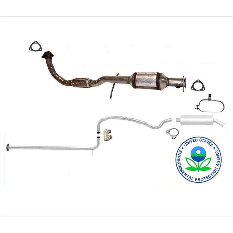 For 00-02 SL1 Saturn SOHC Federal Emissions Converter REAR YOUR EMISSION LABEL