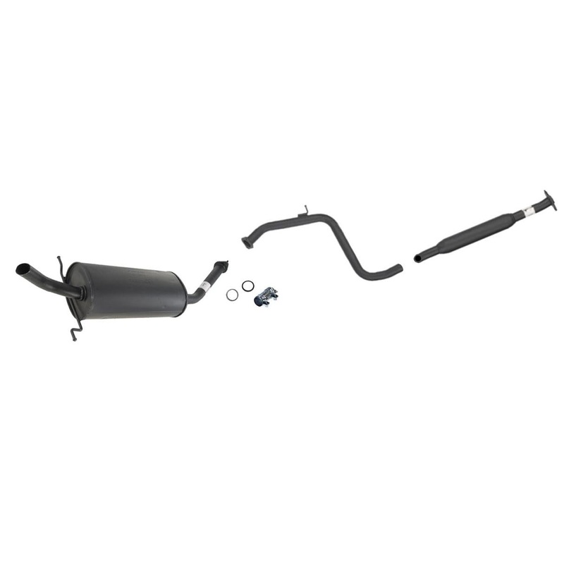 For 2000-2002 Mazda 626 2.0L Middle Resonator & Muffler Exhaust System