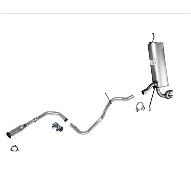 Muffler Exhaust Pipe System MADE IN USA for Pontiac Grand Am 2.2L 2.4L 3.4 99-05