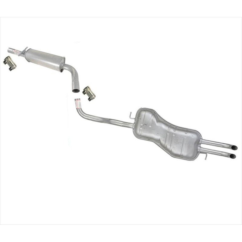Muffler Exhaust System Plus Connector Clamps for 99-05 Volkswagen Jetta 2.0L