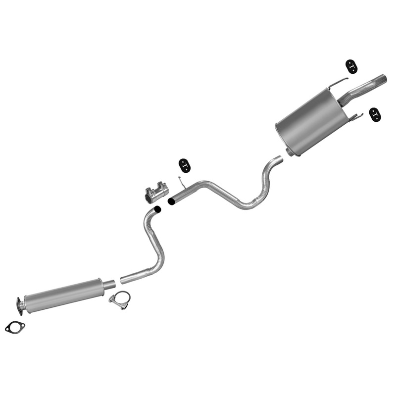 Rr Muffler Resonator Exhaust Pipe Exhaust System for Chevrolet Impala 3.5L 06-11
