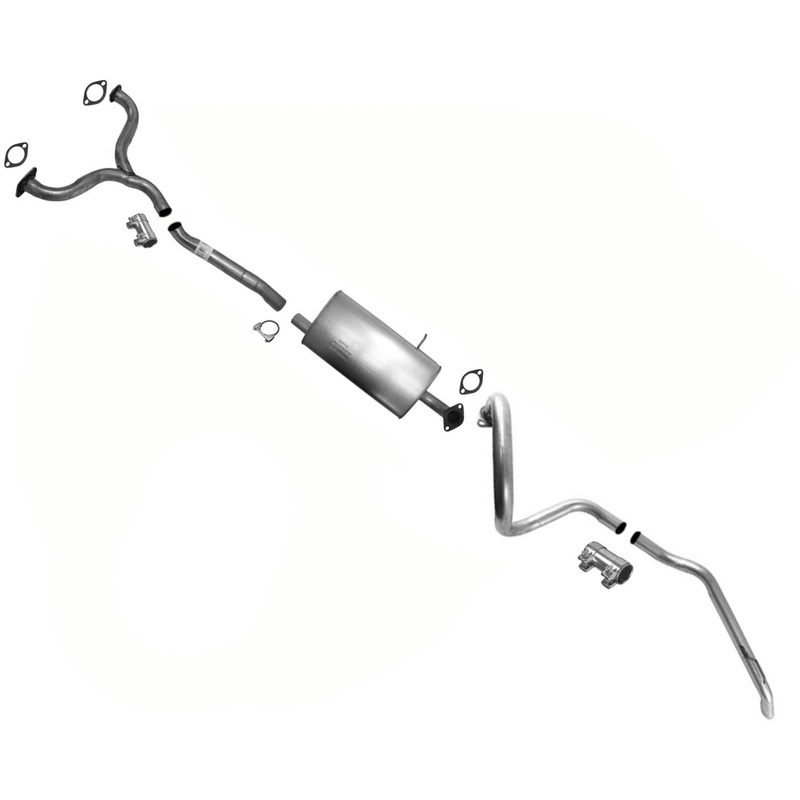 Single Muffler Exhaust Sys Without Resonator For 03-11 Ford Crown Victoria