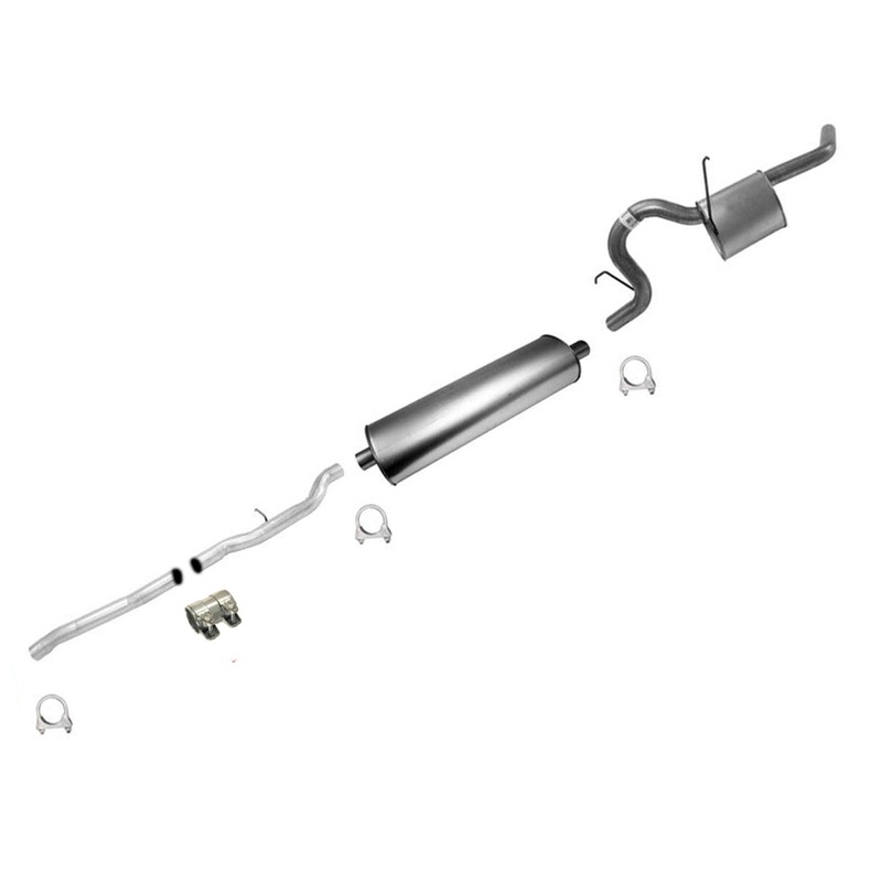 07-10 Dakota 08-09 Raider 131" Wheel BaseAfter Converter Exhaust System