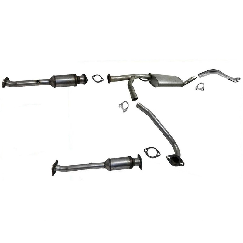 Catalytic Converters & Muffler Exhaust System Complete for 05-07 Nissan Xterra