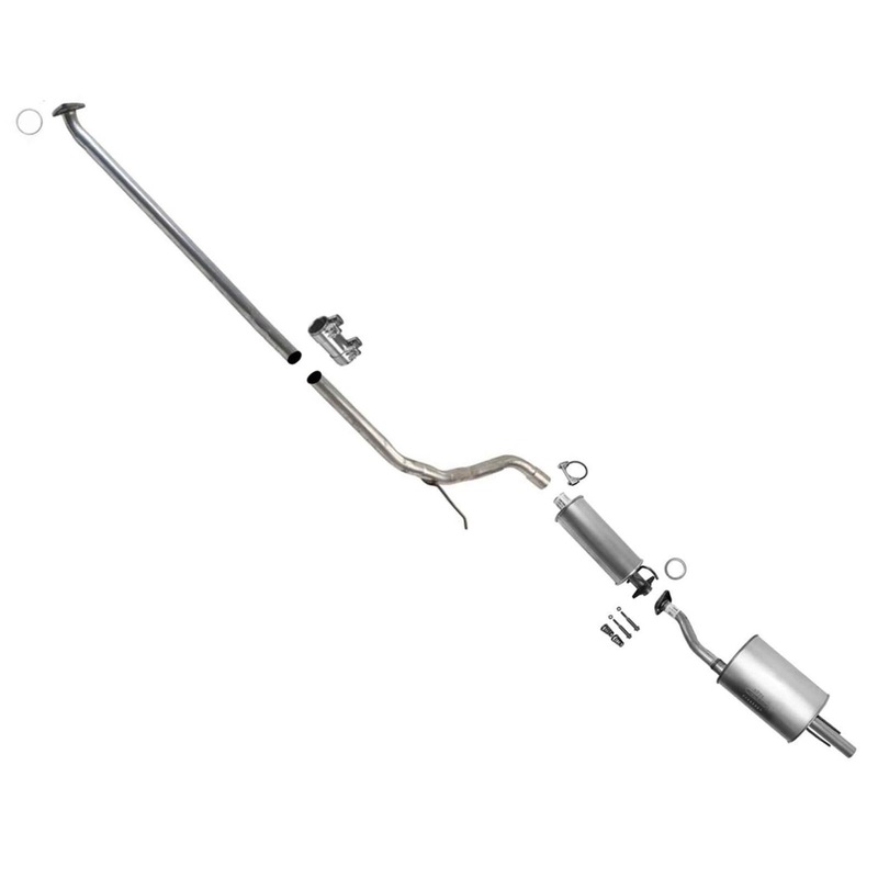 Exhaust System Middle Resonator & Muffler For Honda Civic Coupe 1.8L 2006 2011