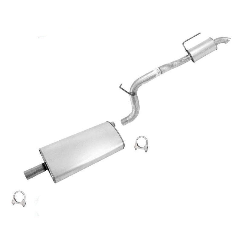 For 2007 2008 2011 Dodge Nitro 3.7L Exahust Muffler and Rear Tail Pipe Resonator