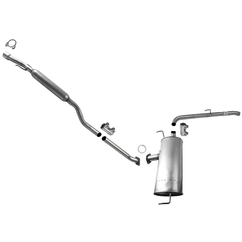 Front Wheel Drive Resonator Pipe Muffler Tail Pipe for Toyota Sienna 2004-2010
