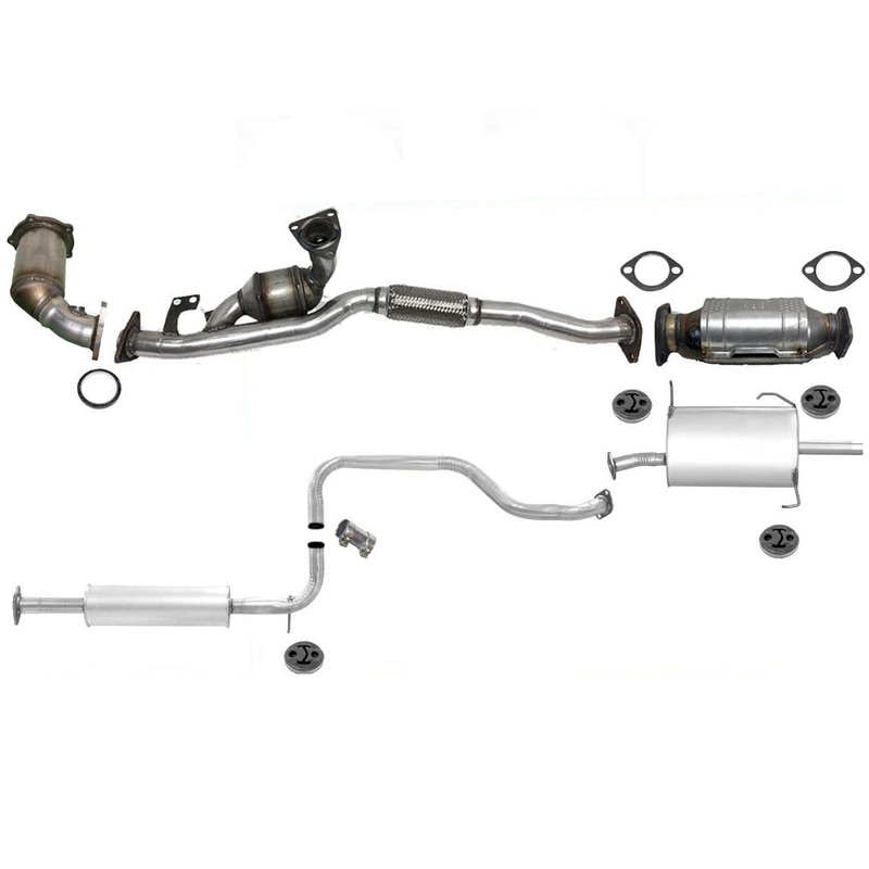 Full Exhaust System Catalytic Converters Gaskets For 6/98-3/99 Maxima Calif Emi