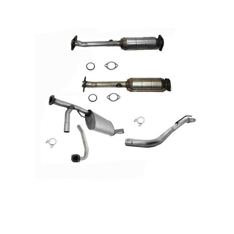 Rear Catalytic Converters & Muffler Exhaust System for 05-07 Nissan Xterra