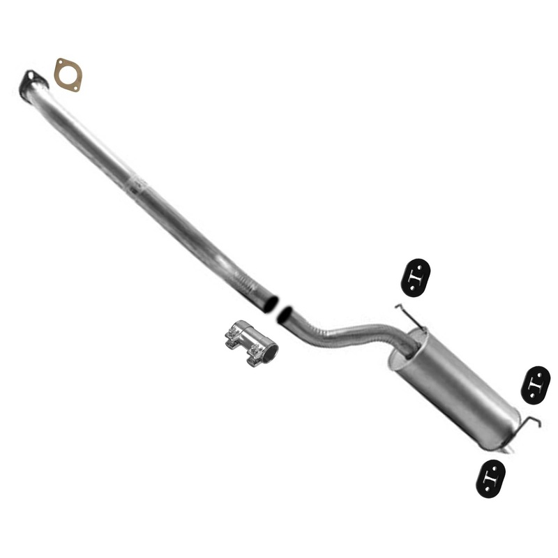 Rear Extension Pipe With Muffler For Hyundai Santa Fe 06/25/03 To 2006 3.5L