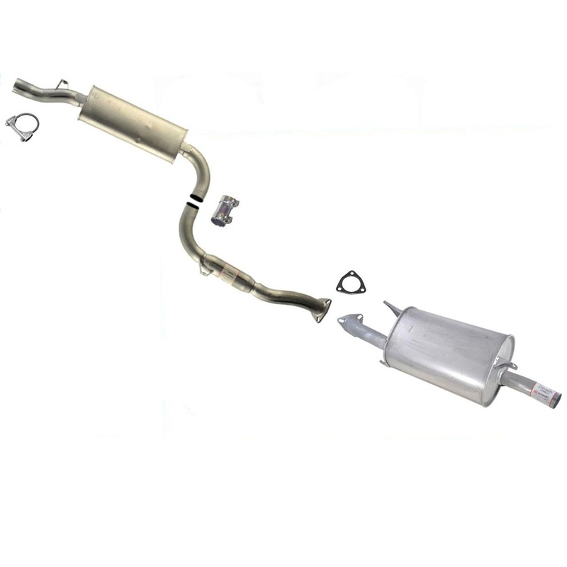 Cat Back Exhaust System Middle Resonator & Muffler For V40 S40 1.9L 01-04