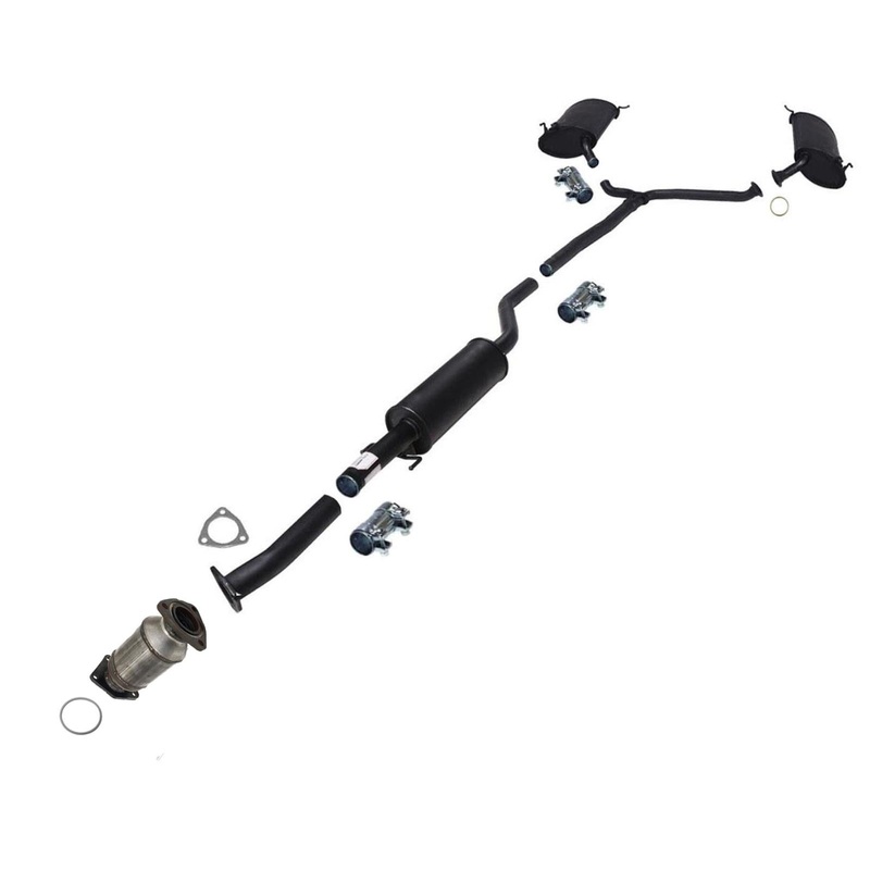Exhaust System Converter Resonator & Mufflers For Acura TSX 2.4L Sedan 09-14
