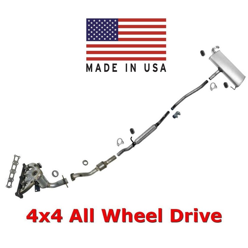 Exhaust System Converters 4x4 All Wheel Drive for Jeep Patriot 07-11 2.4L Engine