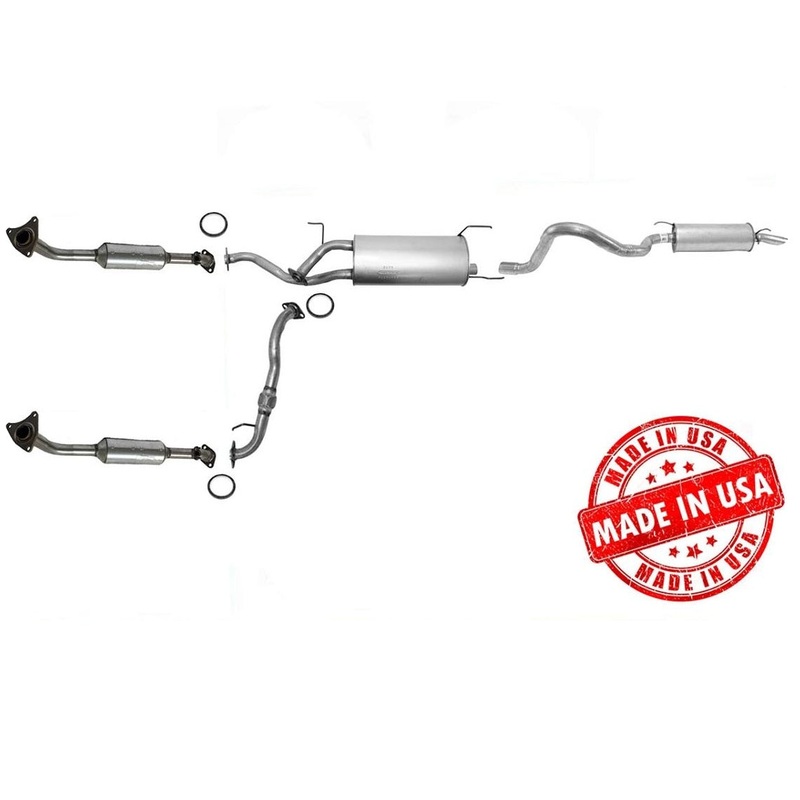 Exhaust System Converters Resonator Tail Pipe For LX470 Land Cruiser 03-05
