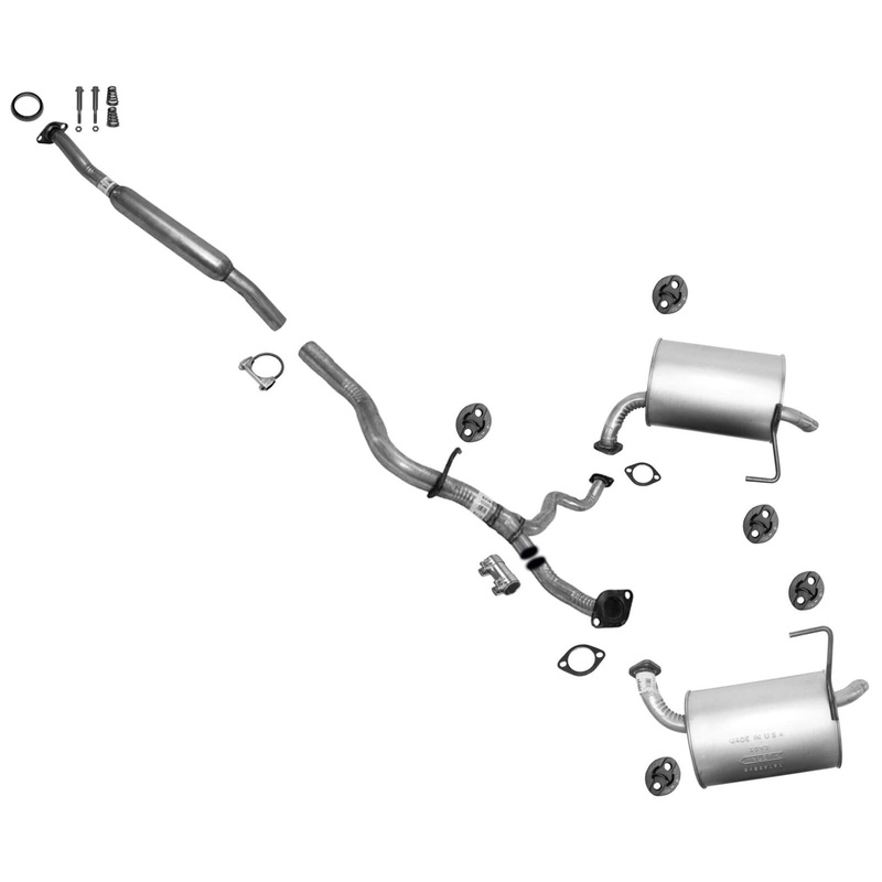 For 06-09 Subaru Outback 2.5L Non Turbo Dual Muffler Pipe Exhaust System