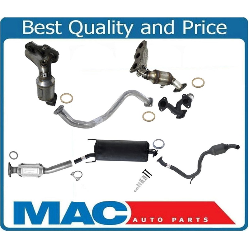 Front & Rear Catalytic Converter Muffler Tail Pipe For Toyota Rav4 V6 3.5L 06-12