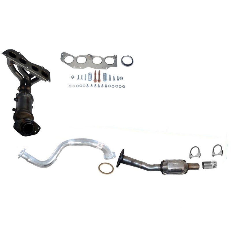 Front & Rear Converters & Front Pipe For 09-12 Toyota Rav4 2.5L