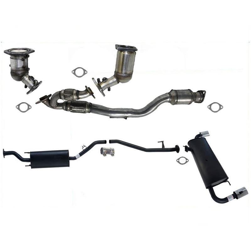Full Exhaust System All 3 Converter Resonator & Muffler W Tips For 09-14 Murano