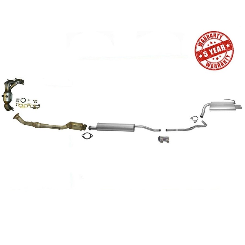 Full Exhaust System For Nissan Altima 02-04 2.5L Converters Resonator & Muffler