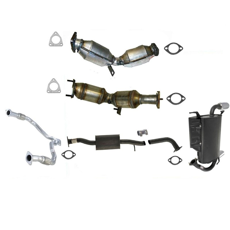 Full Exhaust System Left Right Converters Y Pipe Muffler For Infiniti FX35 03-04