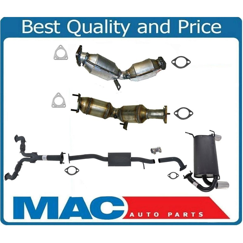 Full Exhaust System Left Right Converters Y Pipe Muffler For Infiniti G35 03-04