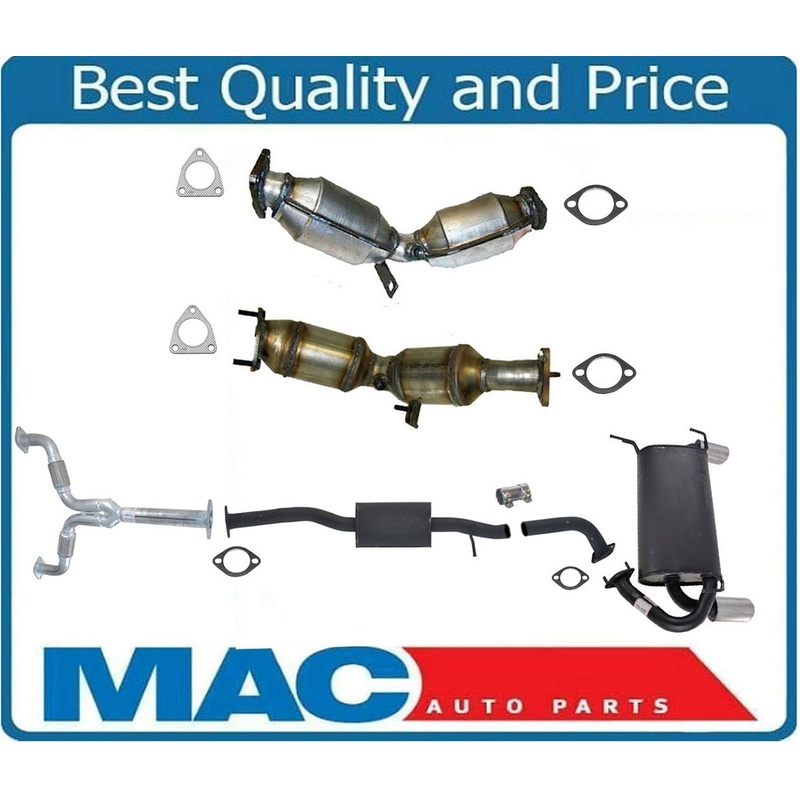 Full Exhaust System Left Right Converters Y Pipe Muffler For Infiniti G35 05-07