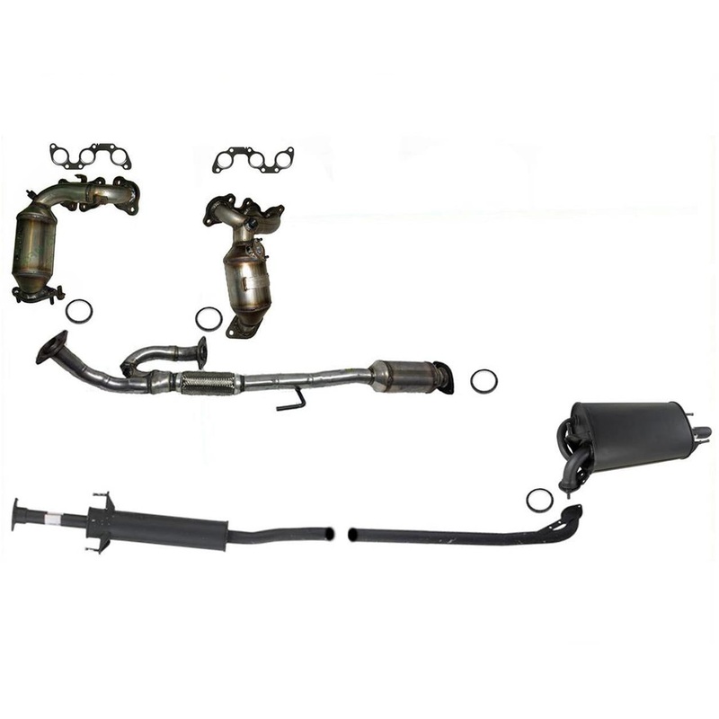 Full Exhaust System Manifolds Undebody Converter Ppe & Muffler Camry 3.0L V6